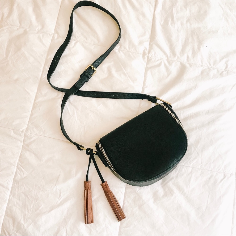 Free People zip around saddle bag